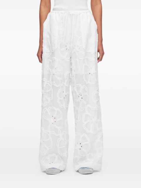 3.1 Phillip Lim floral trousers - White