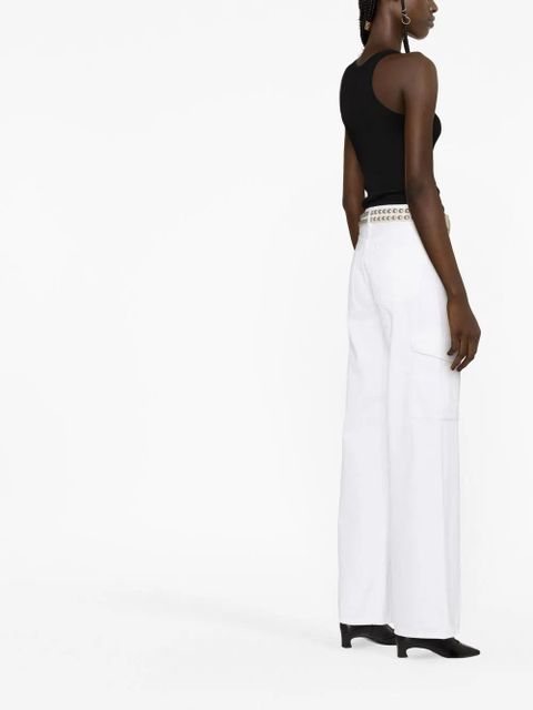 AGOLDE Minka organic cotton cargo denim - White