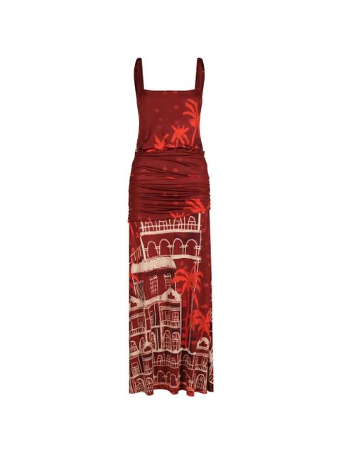 Johanna Ortiz Plant Of Joy midi dress - Red - zdjęcie produktu nr 1