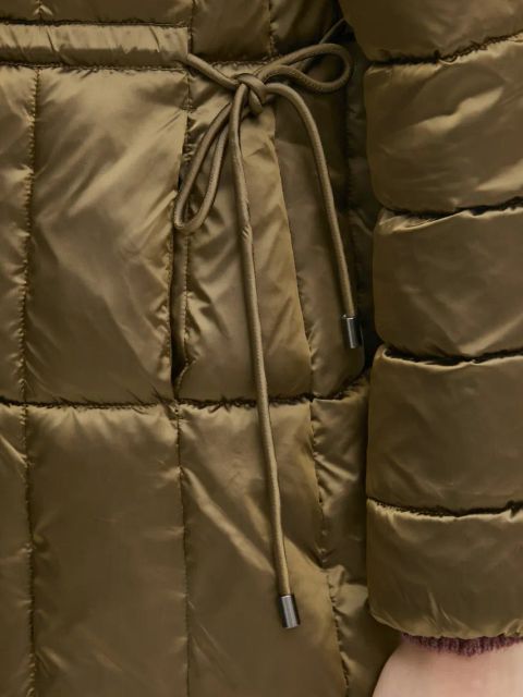 Sisley kurtka damska kolor zielony zimowa 2E3XLN052