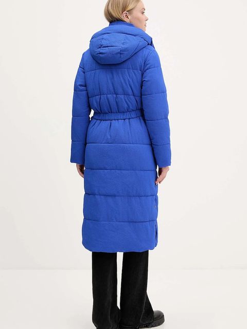 Desigual kurtka EXTRA CINTURON2 kolor niebieski zimowa 25WWEW24