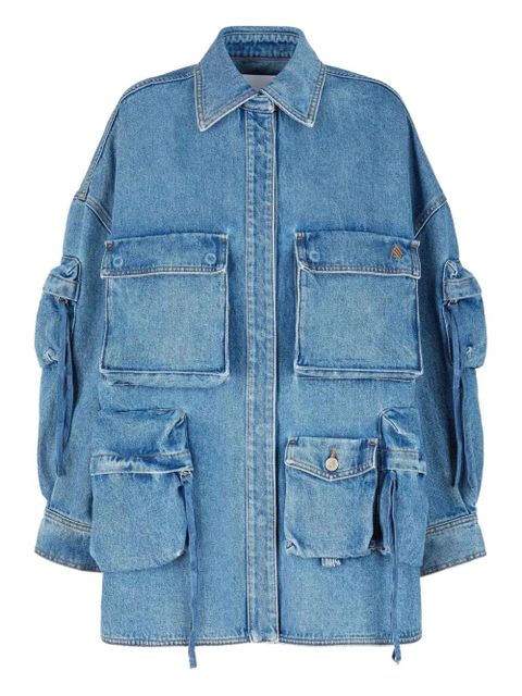 The Attico Fern denim coat - Blue - zdjęcie produktu nr 1