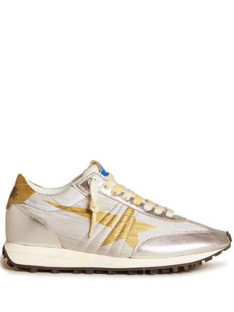 Golden Goose Star Printed Glitter Trainers - Silver - zdjęcie produktu nr 1