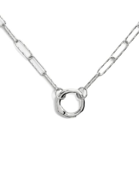 Monica Vinader Capture Alta textured chain necklace - Silver