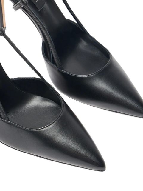 Casadei 100mm Julia pointed-toe slingback heeled pumps - Black