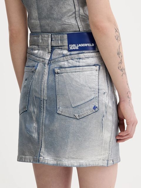 Karl Lagerfeld Jeans spódnica jeansowa