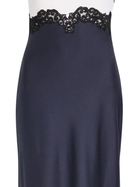 Gabriela Hearst lace-detail panelled dress - Blue - zdjęcie produktu nr 2