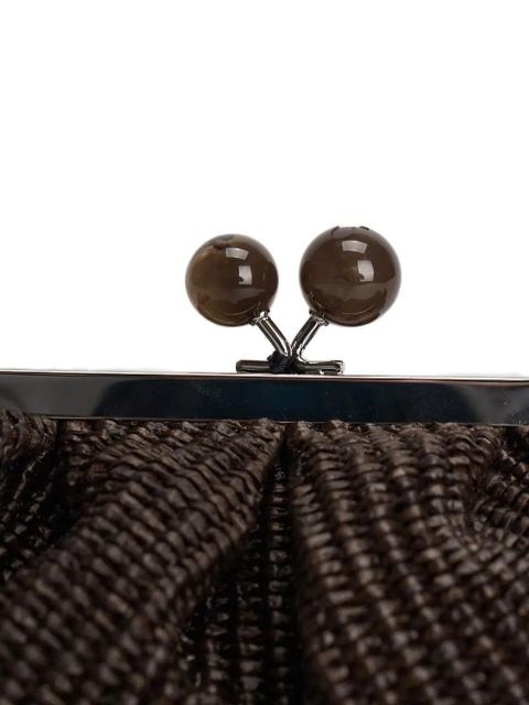 Max Mara small woven top-handle shoulder bag - Brown