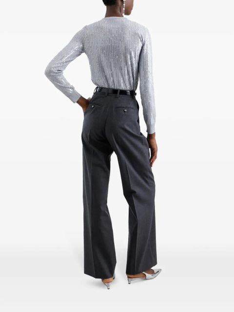 Dolce & Gabbana pressed crease straight-leg trousers - Grey