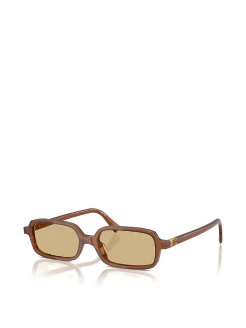 Miu Miu Eyewear rectangle-frame sunglasses - Brown - zdjęcie produktu nr 2