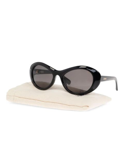 Jacquemus logo-print sunglasses - Black - zdjęcie produktu nr 2