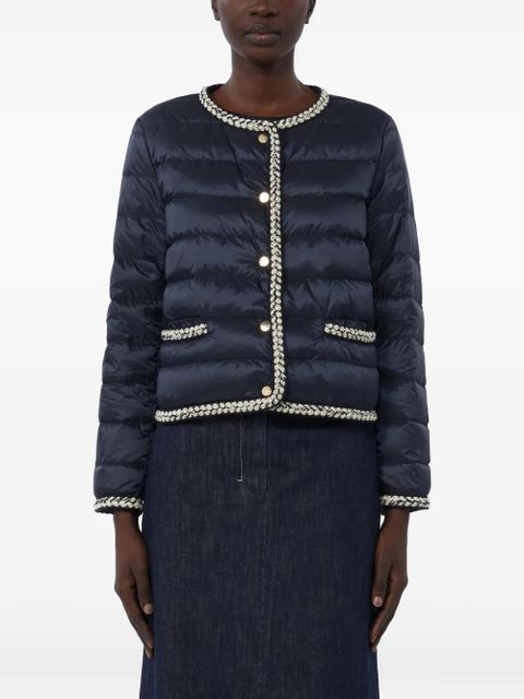 Max Mara embellished-trim padded jacket - Blue - zdjęcie produktu nr 1