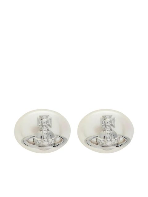 Vivienne Westwood orb pearl earrings - Silver - zdjęcie produktu nr 2