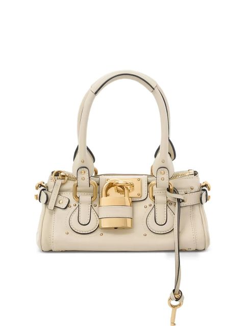 Chloé small Paddington padlock leather tote bag - Neutrals - zdjęcie produktu nr 1
