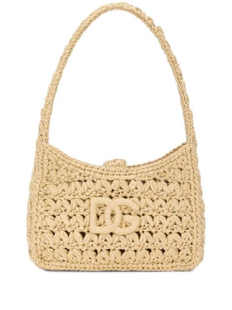 Dolce & Gabbana 3.5 raffia shoulder bag - Neutrals - zdjęcie produktu nr 1