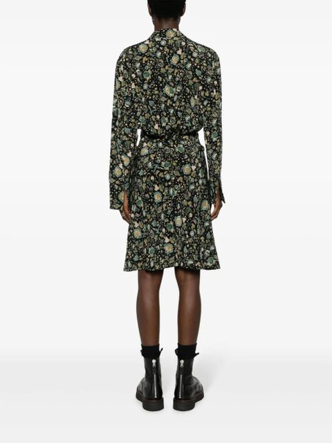 Zadig&Voltaire Rozo floral-print silk dress - Black