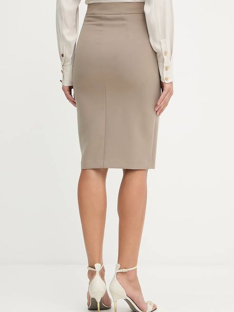 Marciano by Guess spódnica ELLA kolor beżowy midi ołówkowa 5YGD07 7357A