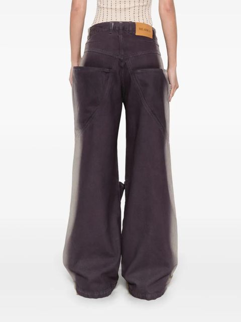 The Attico long jeans - Purple
