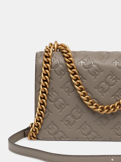 Pinko torebka skórzana kolor beżowy 100074 A1YB - zdjęcie produktu nr 2