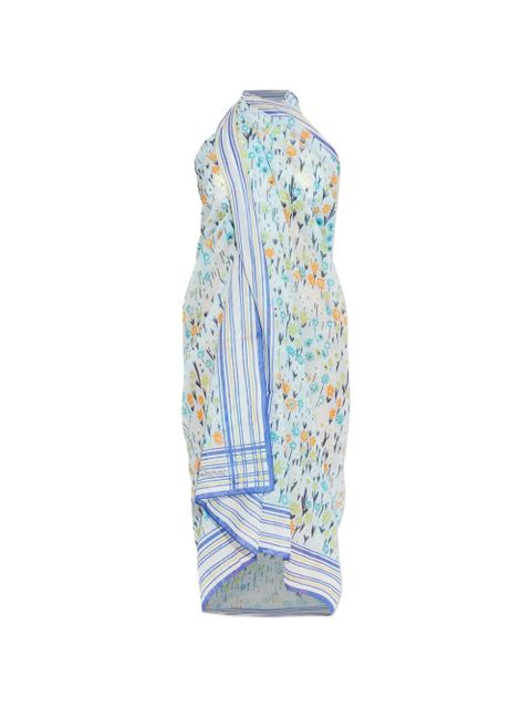 Lanvin striped floral beach dress - Blue - zdjęcie produktu nr 1