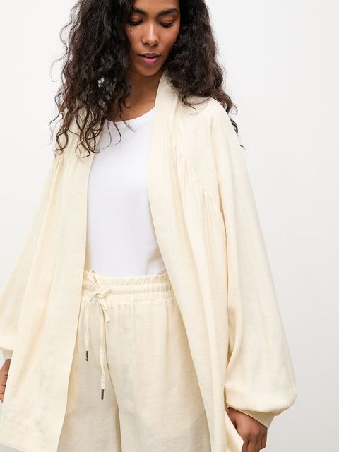 Answear.LAB komplet codzienny damski z dodatkiem lnu