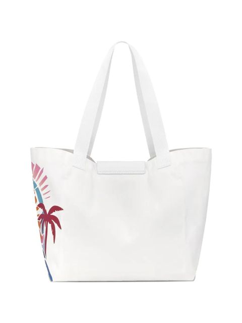 Longchamp L Le Pliage horse-graphic tote bag - White