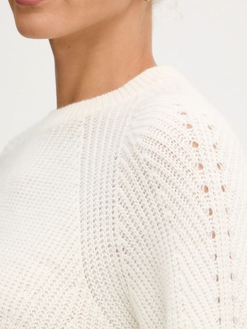 Twinset sweter z dodatkiem alpaki damski kolor beżowy 252TT3060