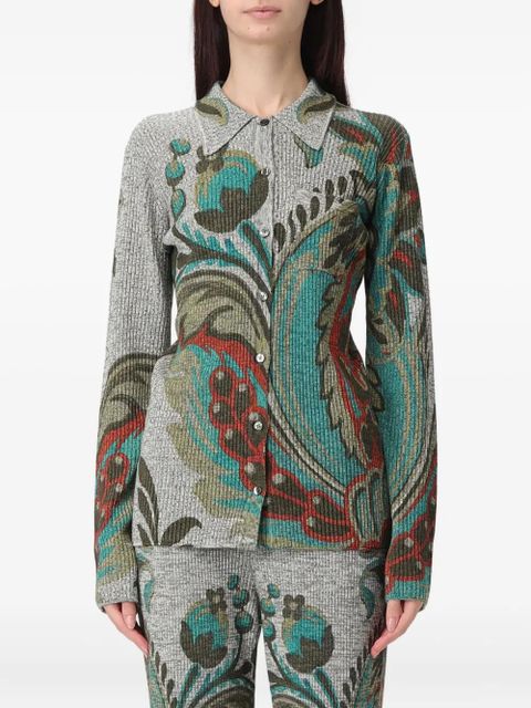 ETRO paisley ribbed shirt - Grey - zdjęcie produktu nr 1