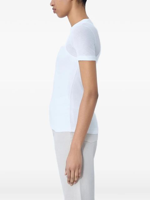 Jil Sander fitted crew-neck T-shirt - White - zdjęcie produktu nr 2