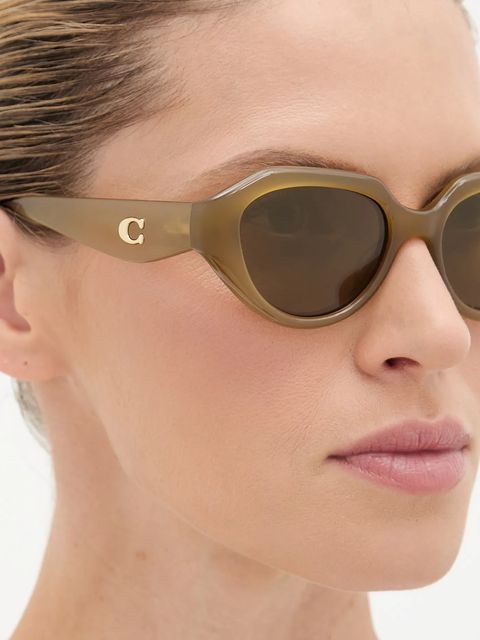 Coach okulary przeciwsłoneczne damskie kolor czarny 0HC8443D