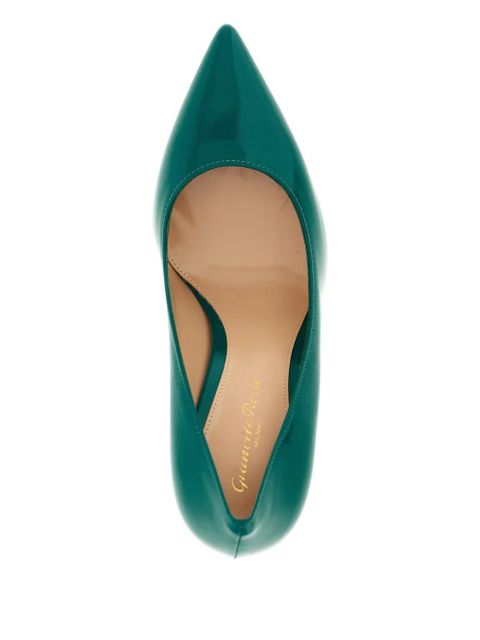 Gianvito Rossi pointed stiletto leather pumps - Green