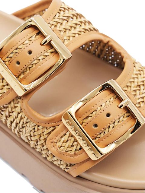 Casadei Birky Ale woven platform sandals - Brown