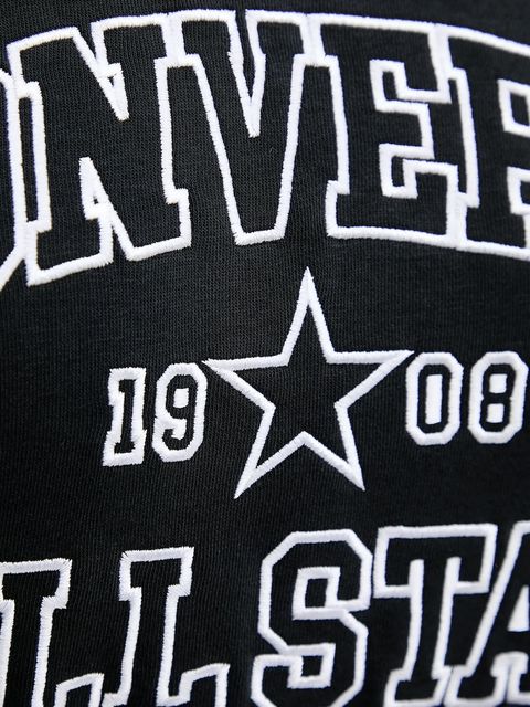 Converse bluza damska kolor czarny z aplikacją CVW5K257