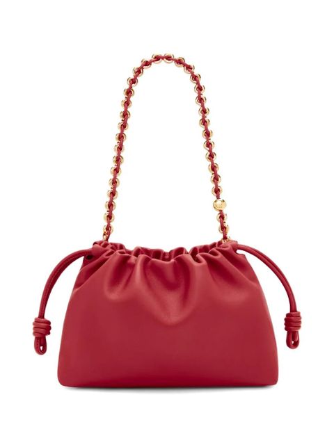 LOEWE Flamenco chain handle medium shoulder bag - Red - zdjęcie produktu nr 2