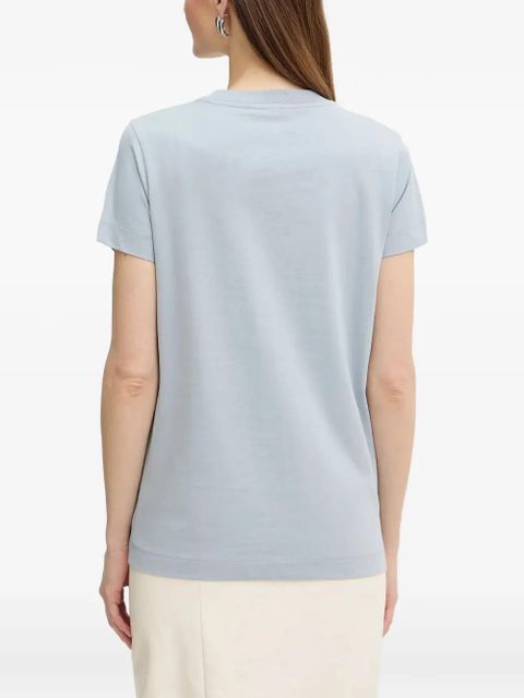 PINKO embroidered-logo T-shirt - Blue