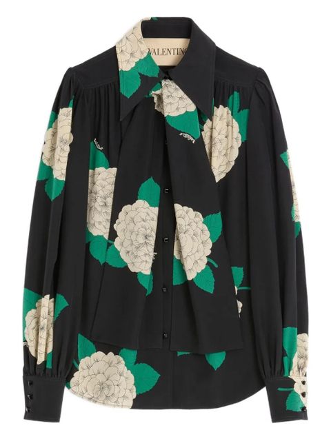 Valentino Garavani Apres L'Hiver floral-print shirt - Black - zdjęcie produktu nr 1