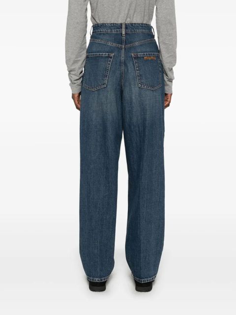 Miu Miu tapered-leg jeans - Blue