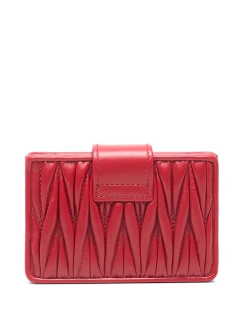 Miu Miu matelassé wallet - Red