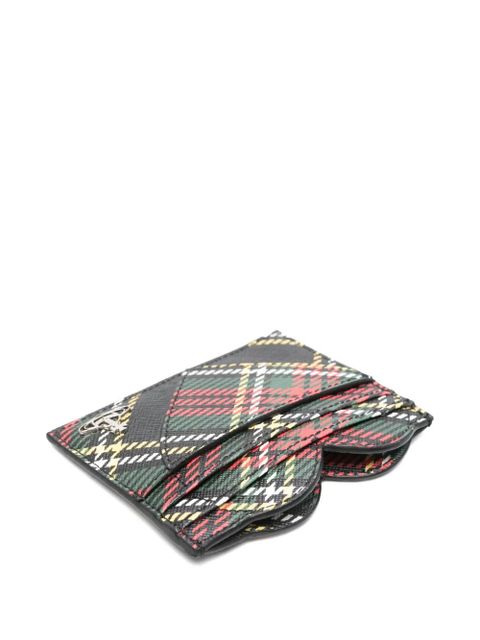 Vivienne Westwood heart-shaped plaid cardholder - Green