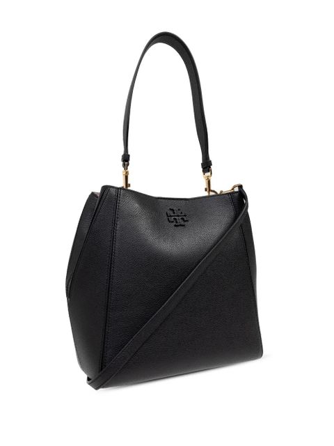 Tory Burch McGraw leather bucket bag - Black