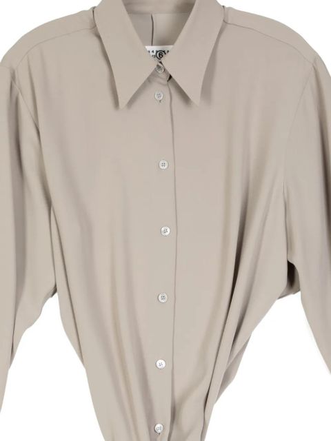 MM6 Maison Margiela knot detail shirt - Neutrals