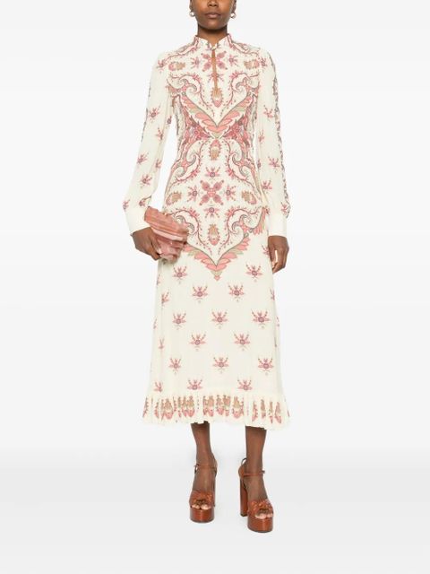 ETRO paisley-print midi dress - Neutrals - zdjęcie produktu nr 2