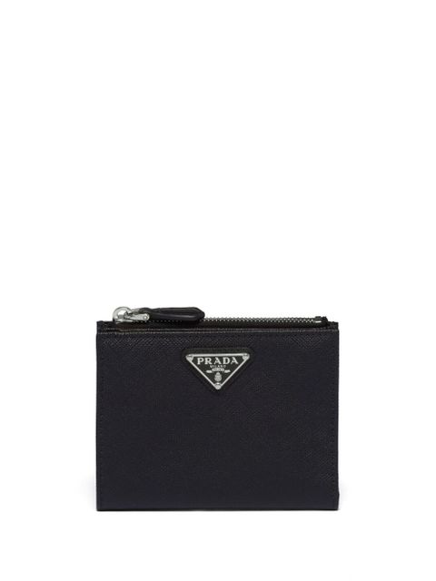 Prada triangle-logo Saffiano leather wallet - Black - zdjęcie produktu nr 1