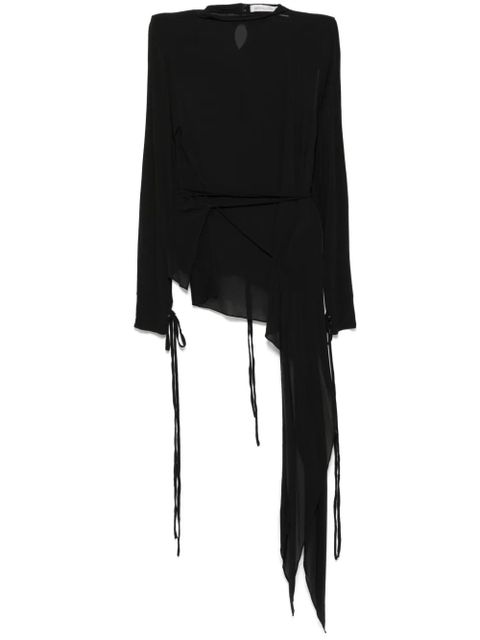Christopher Esber Inverted swept T-shirt - Black - zdjęcie produktu nr 1