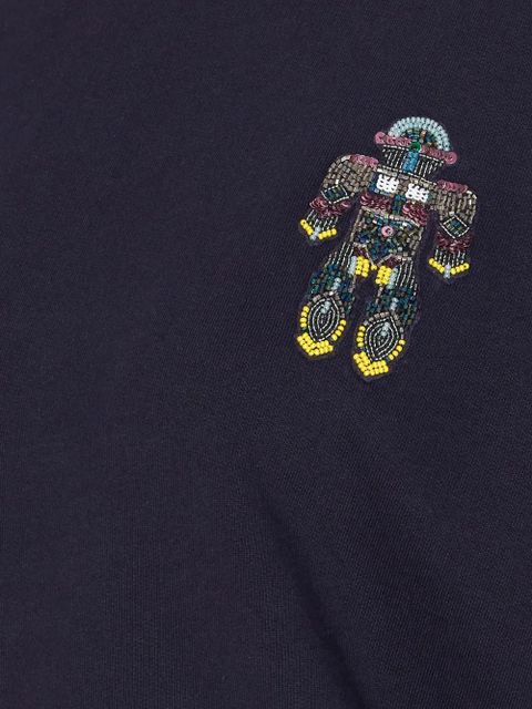 Essentiel Antwerp beaded-robot crew-neck sweatshirt - Blue