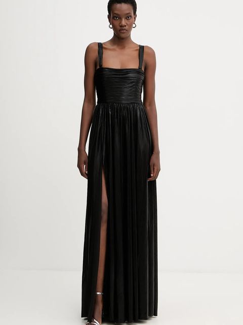 Retrofete sukienka Iris kolor czarny maxi rozkloszowana FW24-10329 - zdjęcie produktu nr 1