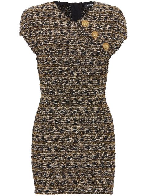 Balmain lurex tweed minidress - Gold - zdjęcie produktu nr 1