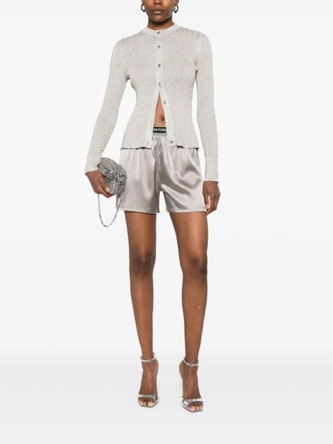 TOM FORD logo-waistband shorts - Grey - zdjęcie produktu nr 2