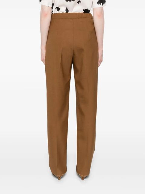 Max Mara virgin-wool straight-leg - Brown