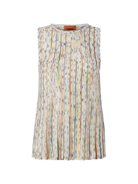 Missoni sequin-embellished round-neck top - Neutrals - zdjęcie produktu nr 1